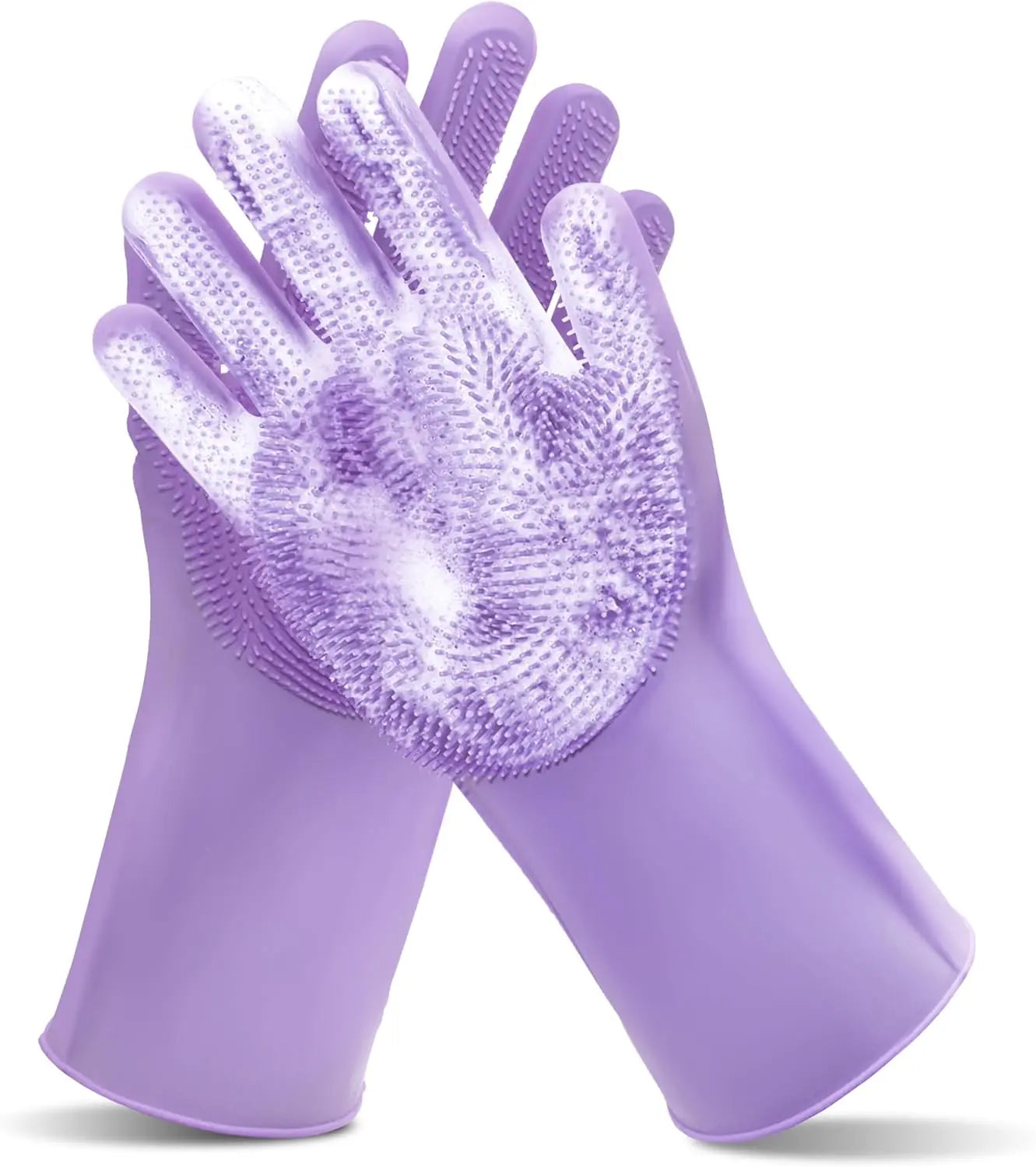 Pet Grooming Gloves – 5-Finger Deshedding & Massage Glove for Dogs, Cats & More