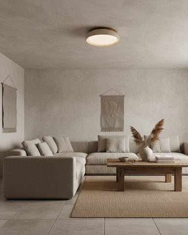 Piedra Travertine Ceiling Light