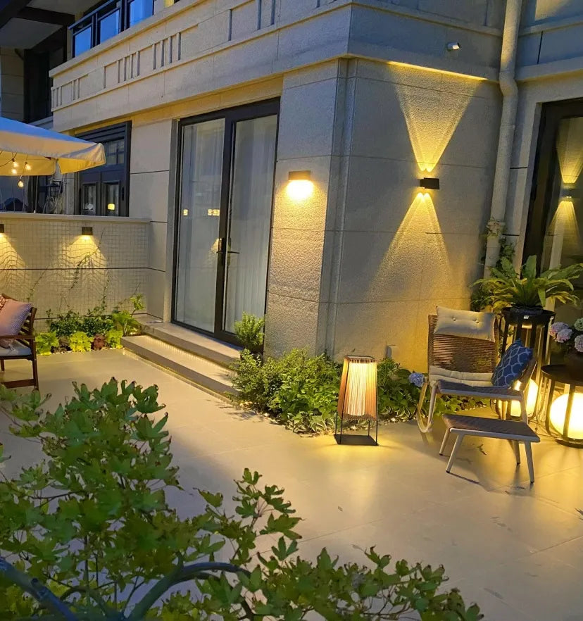 Plastic Rattan Outdoor Post Light - NexioPick