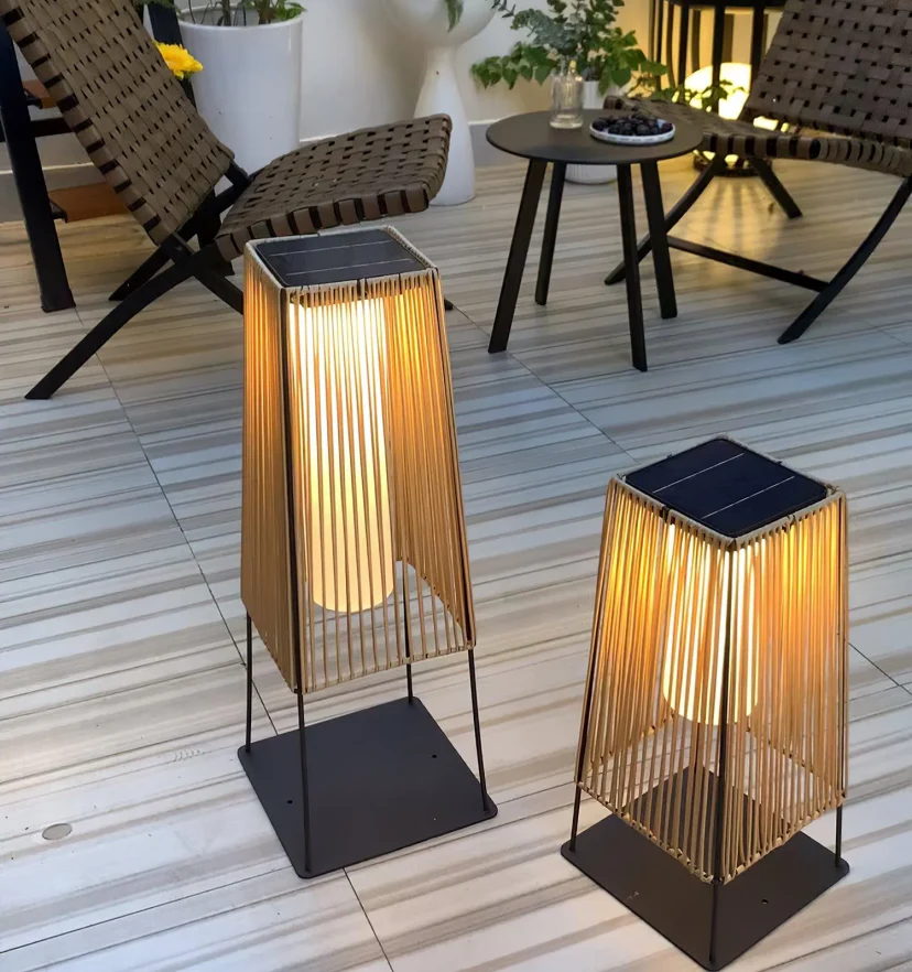Plastic Rattan Outdoor Post Light - NexioPick