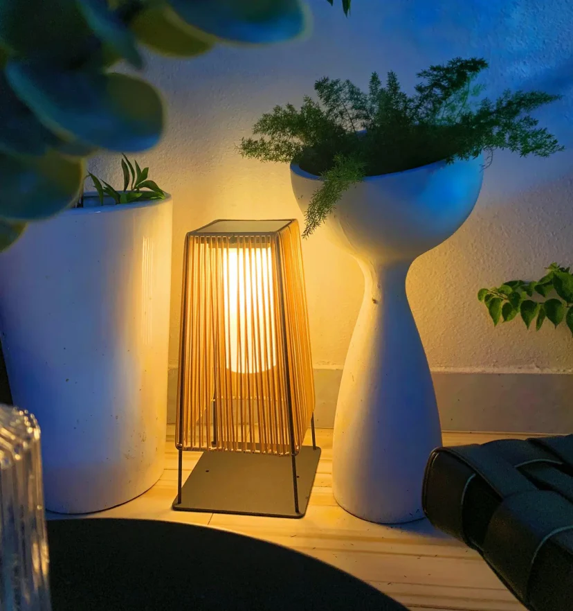 Plastic Rattan Outdoor Post Light - NexioPick