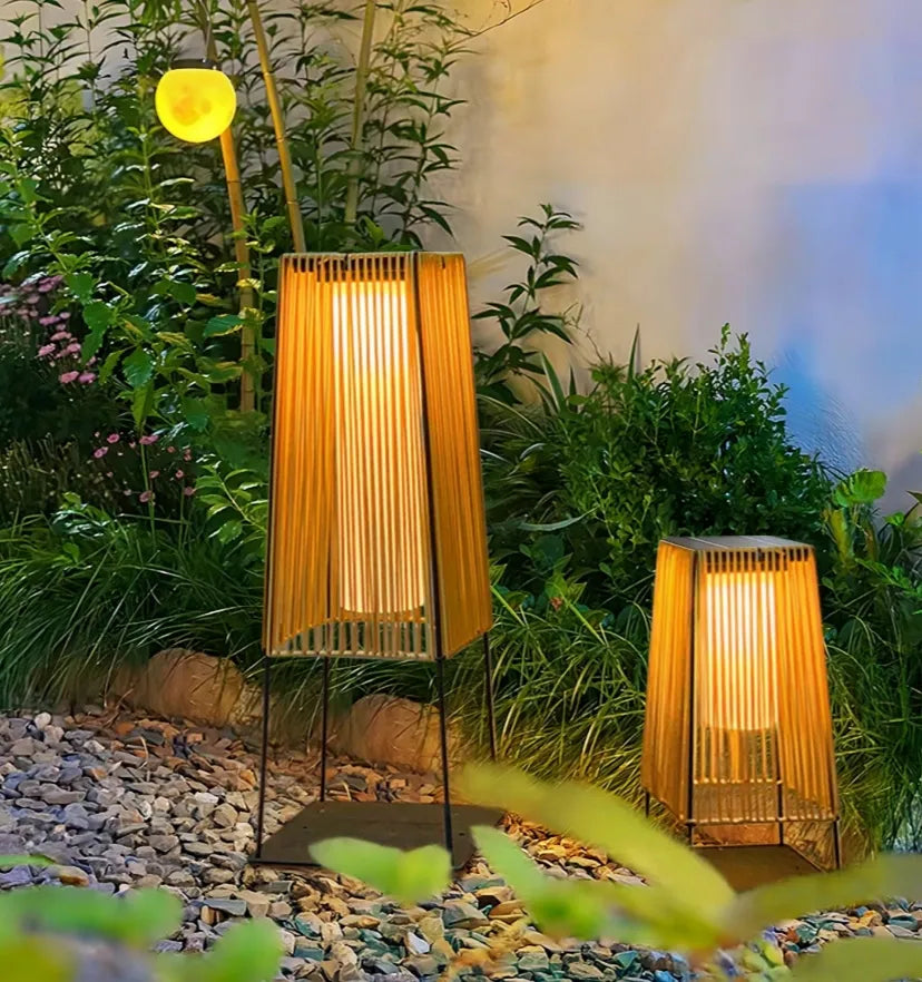 Plastic Rattan Outdoor Post Light - NexioPick