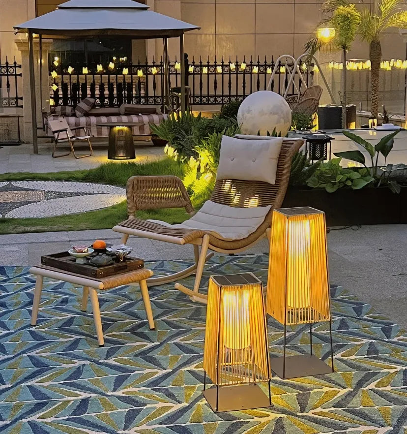 Plastic Rattan Outdoor Post Light - NexioPick
