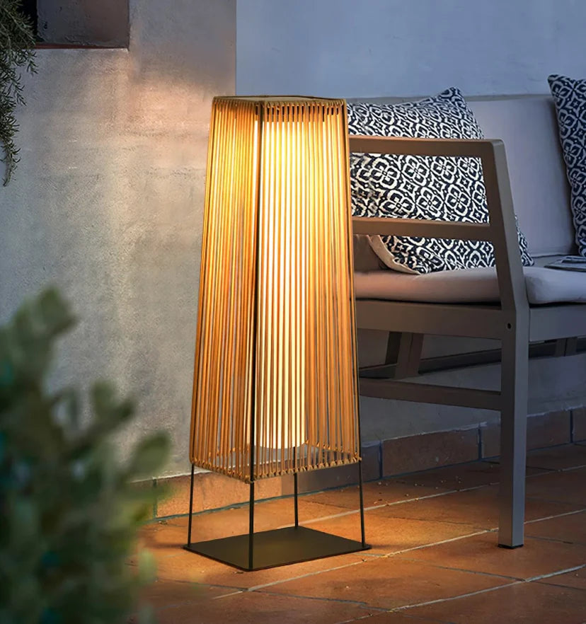Plastic Rattan Outdoor Post Light - NexioPick