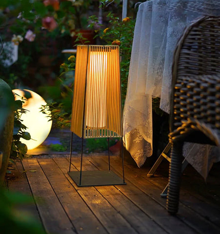 Plastic Rattan Outdoor Post Light - NexioPick