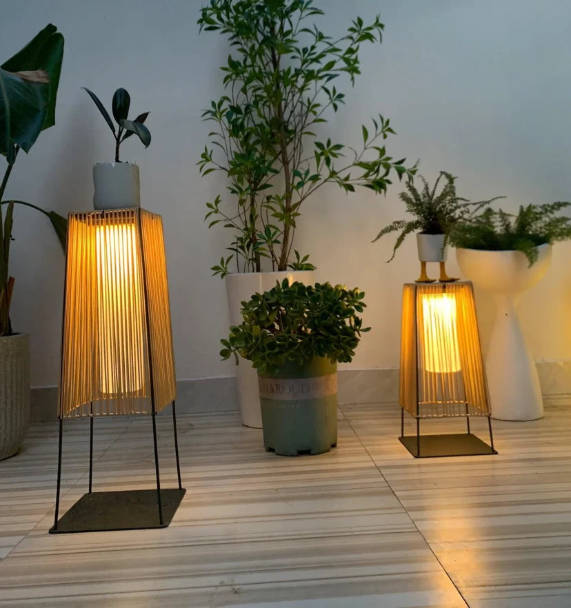 Plastic Rattan Outdoor Post Light - NexioPick