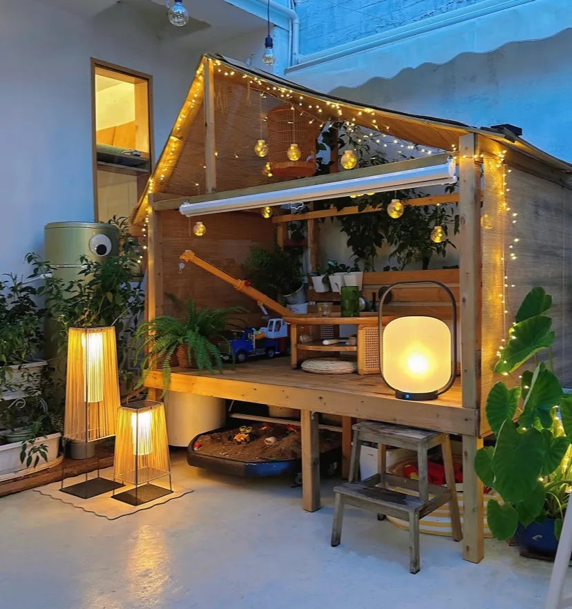 Plastic Rattan Outdoor Post Light - NexioPick