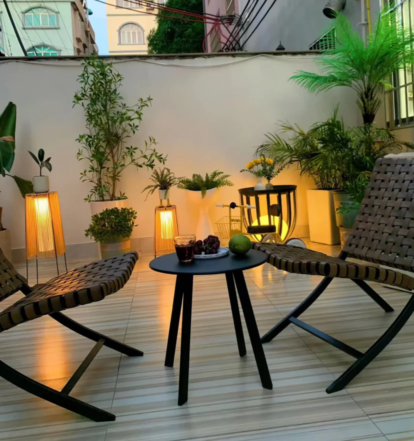 Plastic Rattan Outdoor Post Light - NexioPick