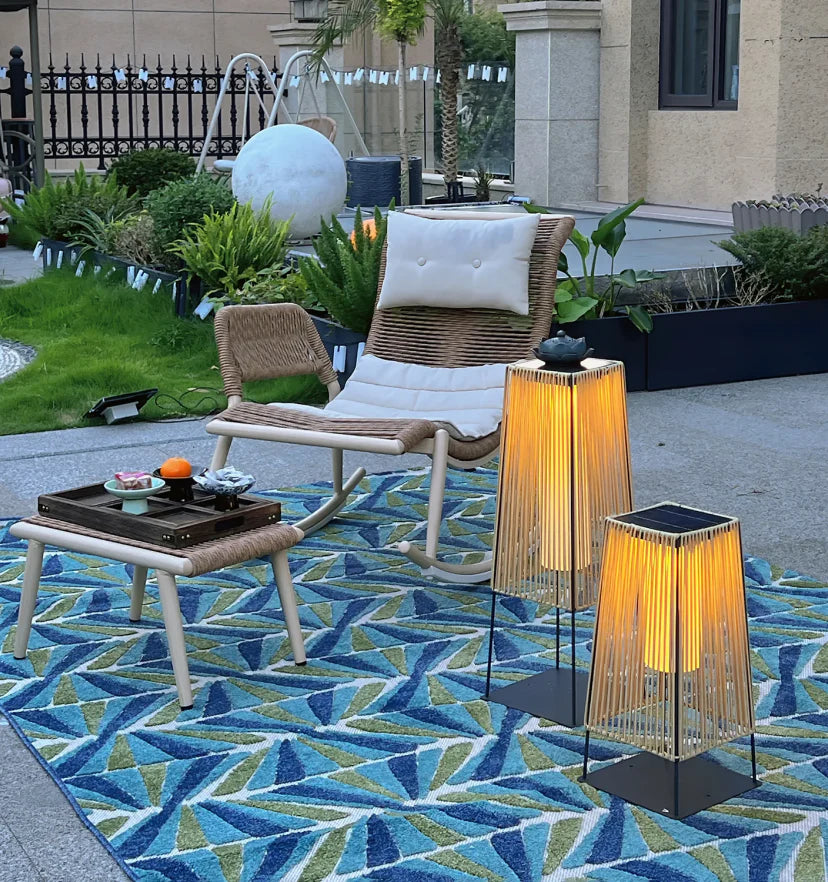 Plastic Rattan Outdoor Post Light - NexioPick