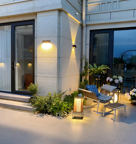 Plastic Rattan Outdoor Post Light - NexioPick