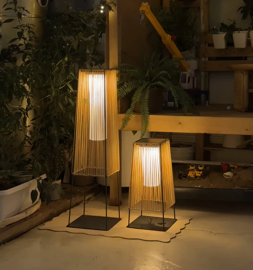 Plastic Rattan Outdoor Post Light - NexioPick