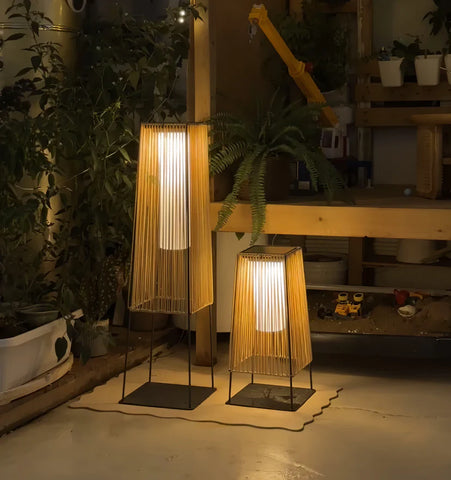 Plastic Rattan Outdoor Post Light - NexioPick