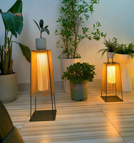 Plastic Rattan Outdoor Post Light - NexioPick