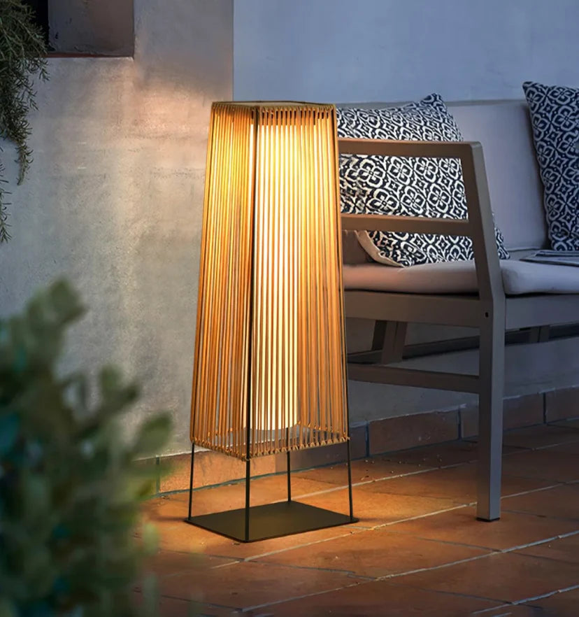 Plastic Rattan Outdoor Post Light - NexioPick