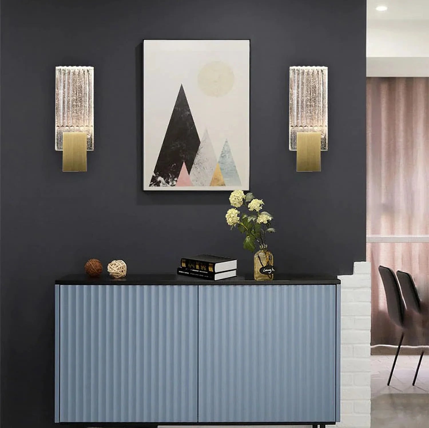 Pleated Crystal Wall Lamp - NexioPick