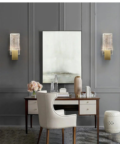 Pleated Crystal Wall Lamp - NexioPick