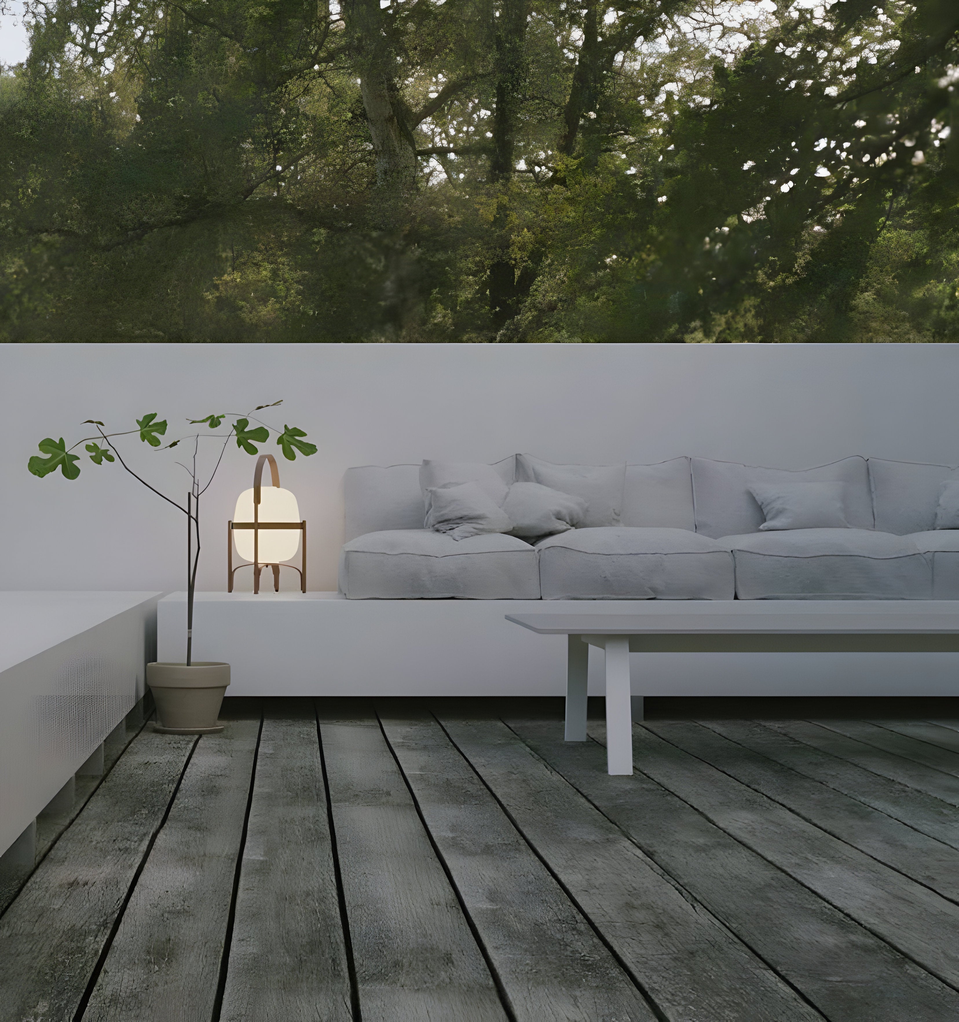 Portable Lantern Glass Table Lamp - NexioPick