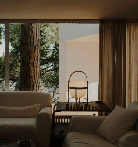 Portable Lantern Glass Table Lamp - NexioPick