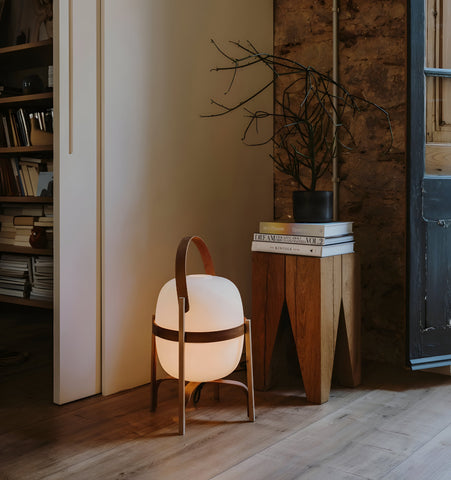 Portable Lantern Glass Table Lamp - NexioPick