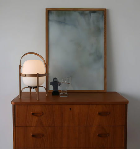 Portable Lantern Glass Table Lamp - NexioPick