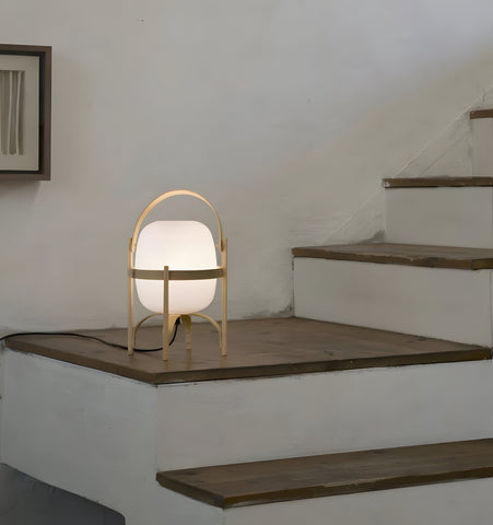 Portable Lantern Glass Table Lamp - NexioPick