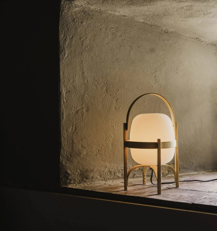 Portable Lantern Glass Table Lamp - NexioPick