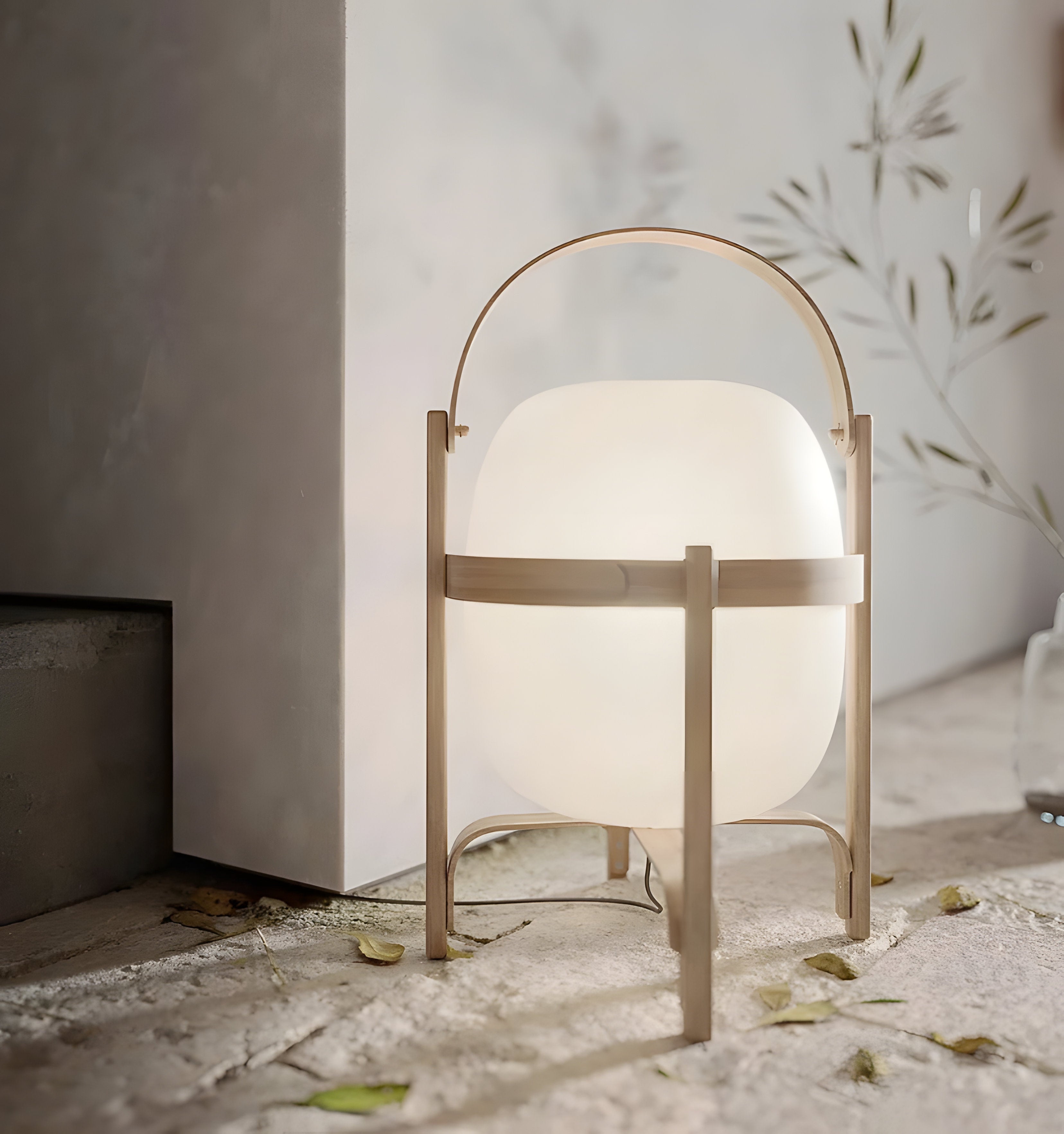 Portable Lantern Glass Table Lamp - NexioPick