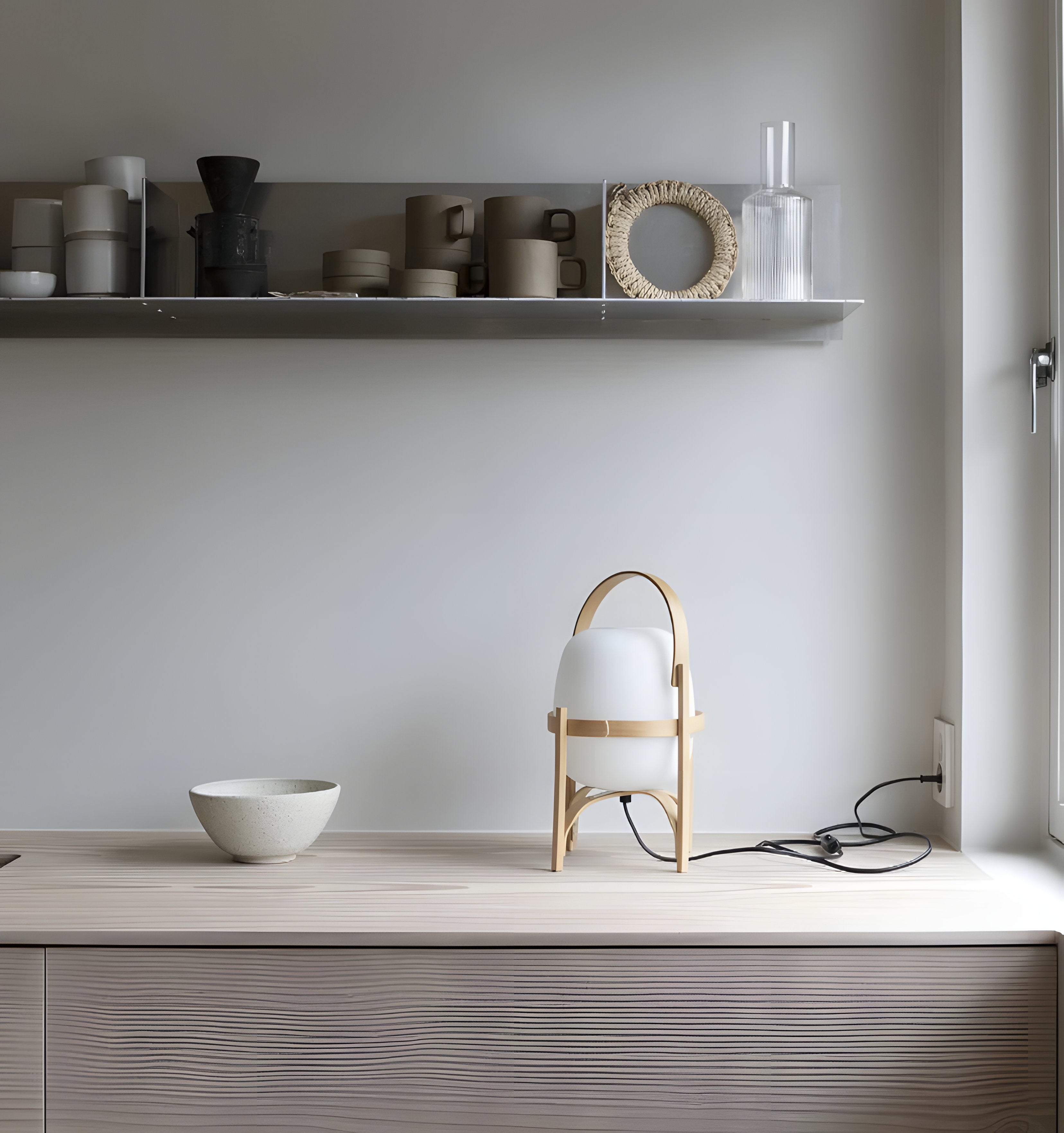 Portable Lantern Glass Table Lamp - NexioPick