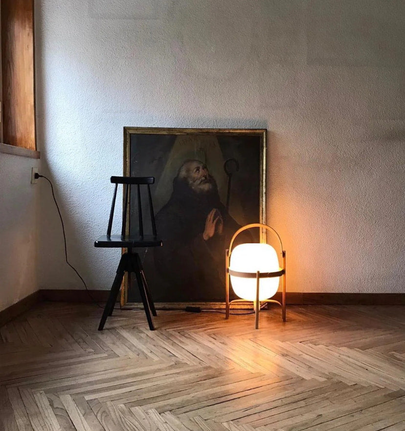 Portable Lantern Glass Table Lamp - NexioPick