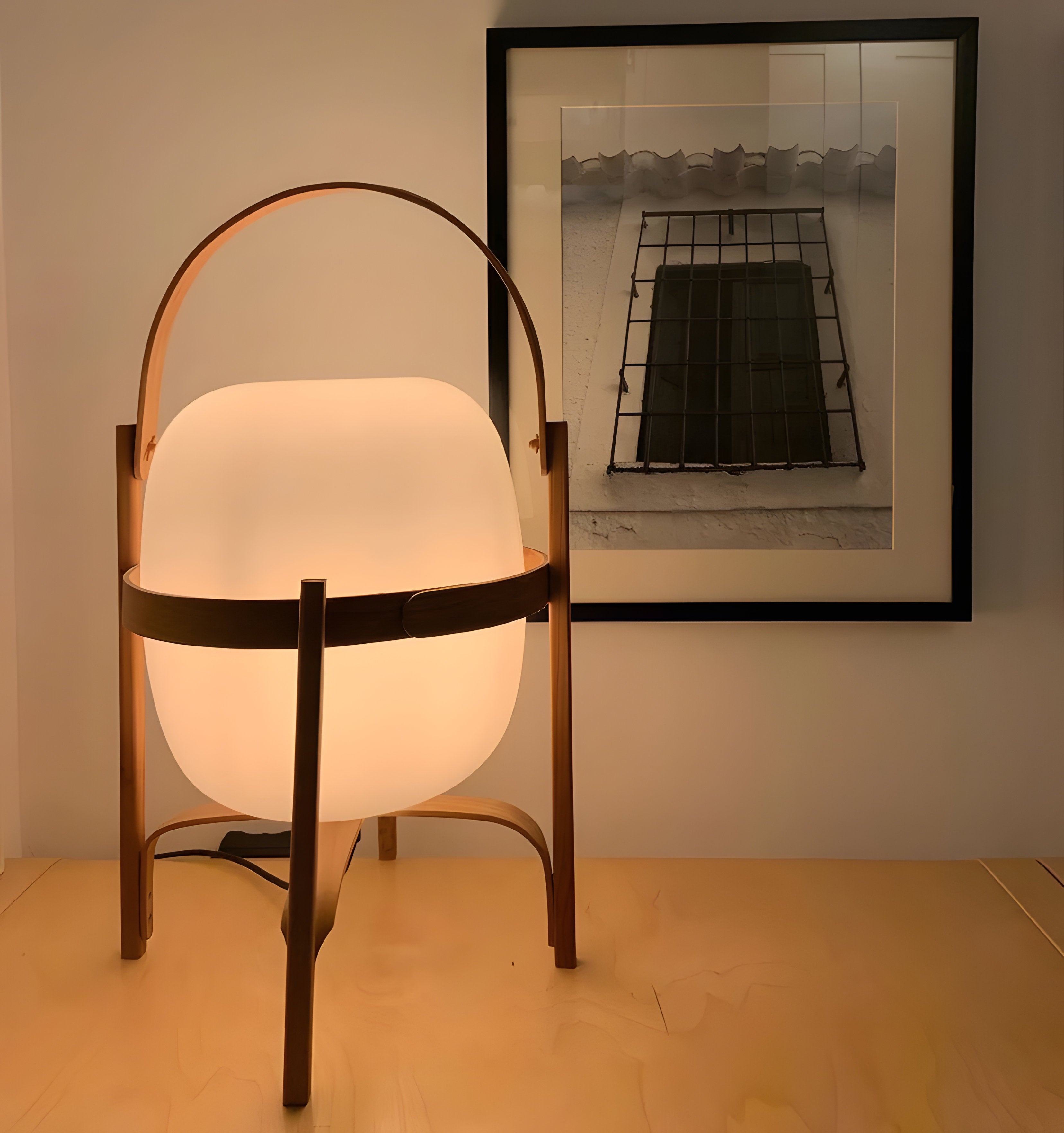 Portable Lantern Glass Table Lamp - NexioPick