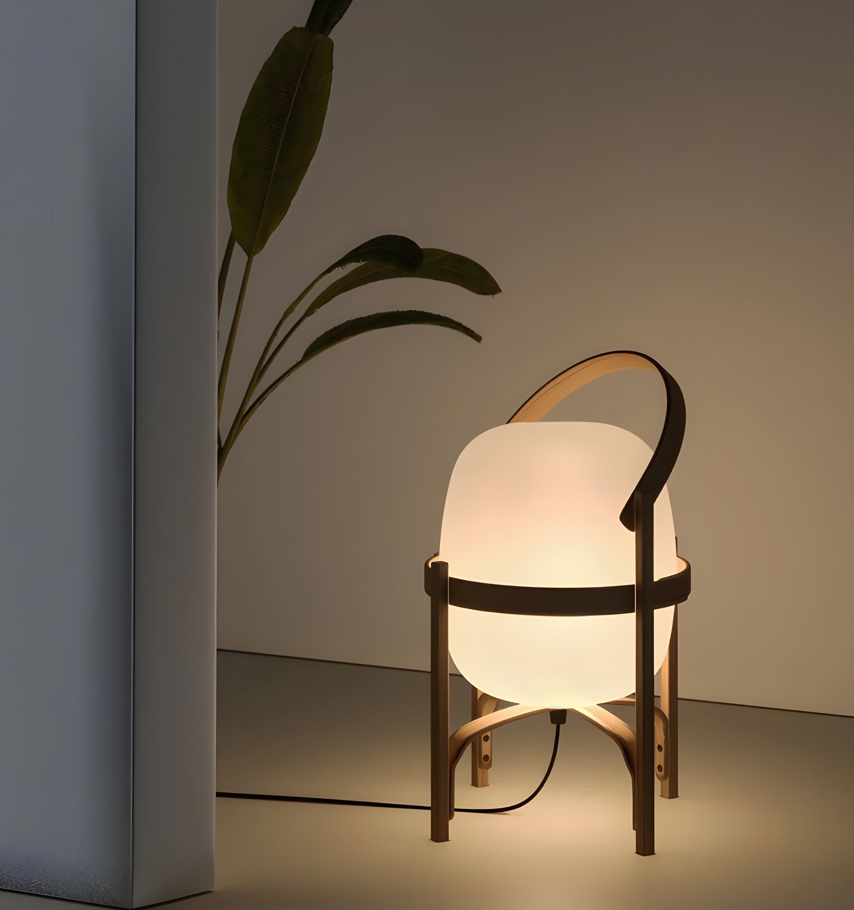 Portable Lantern Glass Table Lamp - NexioPick