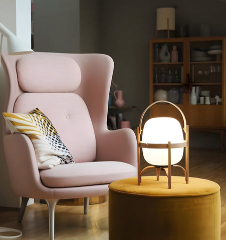 Portable Lantern Glass Table Lamp - NexioPick