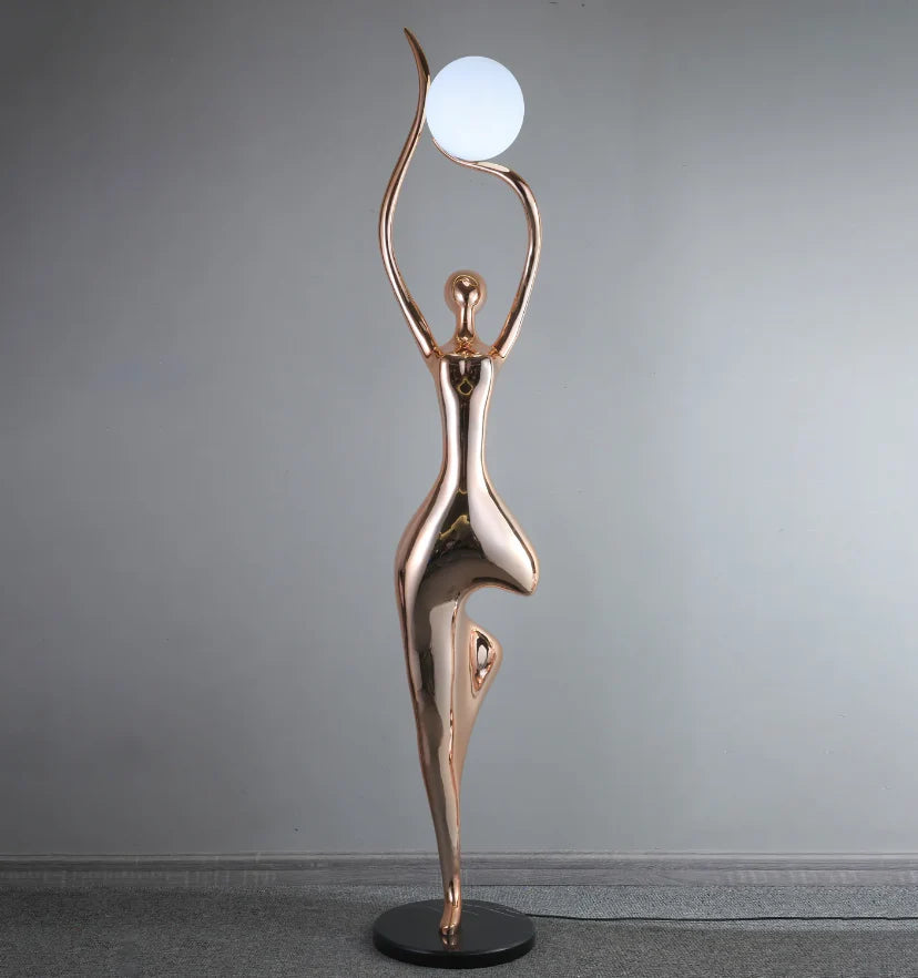 Pose Yoga Sculpture Floor Lamp - NexioPick