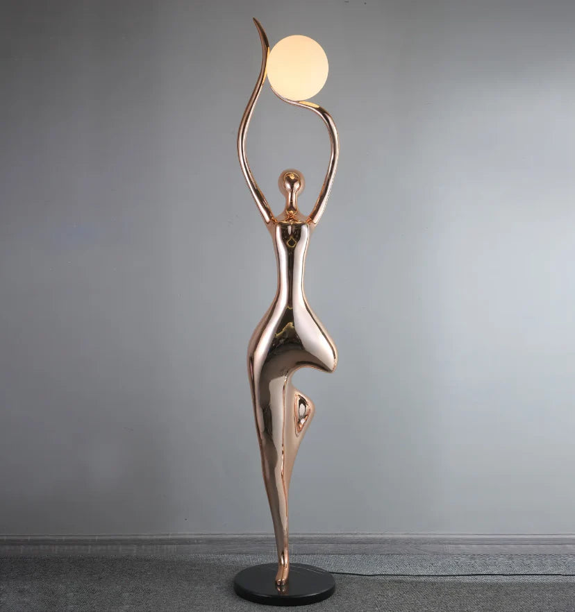 Pose Yoga Sculpture Floor Lamp - NexioPick