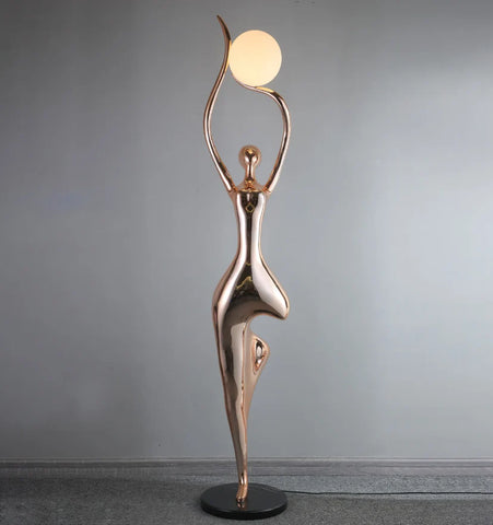 Pose Yoga Sculpture Floor Lamp - NexioPick