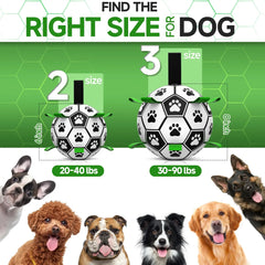 Premium Interactive Dog Soccer Ball – Durable 6" PU Puppy Toy with Handles for Fetch & Training