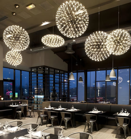 Silver Spark Ball Chandelier - NexioPick