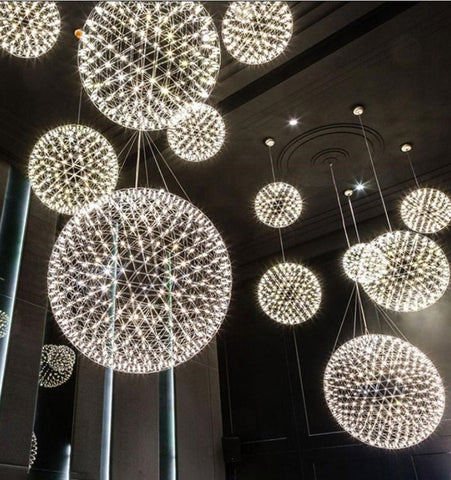 Silver Spark Ball Chandelier - NexioPick