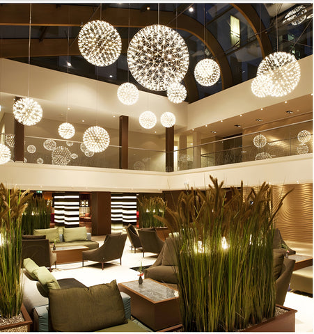 Silver Spark Ball Chandelier - NexioPick