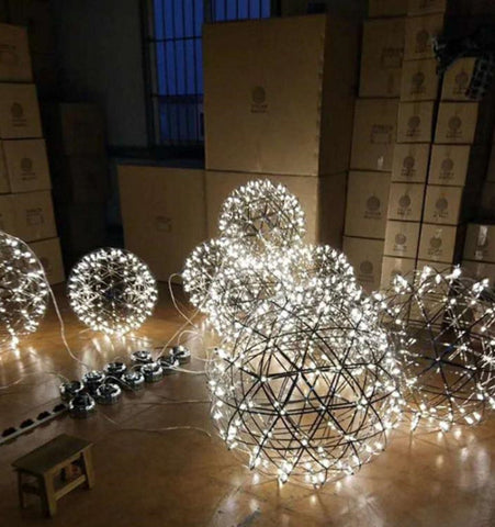 Silver Spark Ball Chandelier - NexioPick