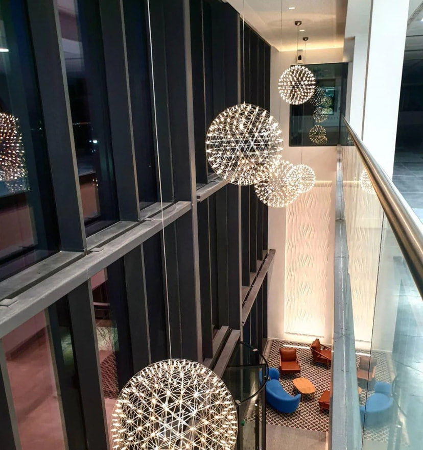 Silver Spark Ball Chandelier - NexioPick