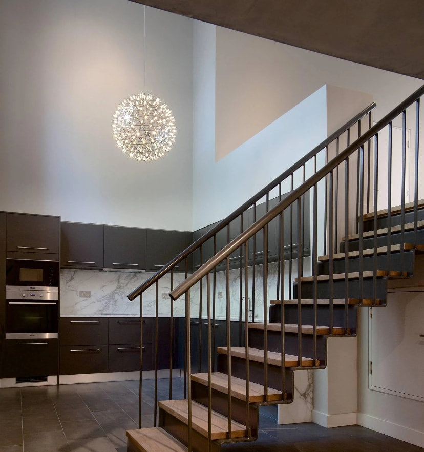 Silver Spark Ball Chandelier - NexioPick