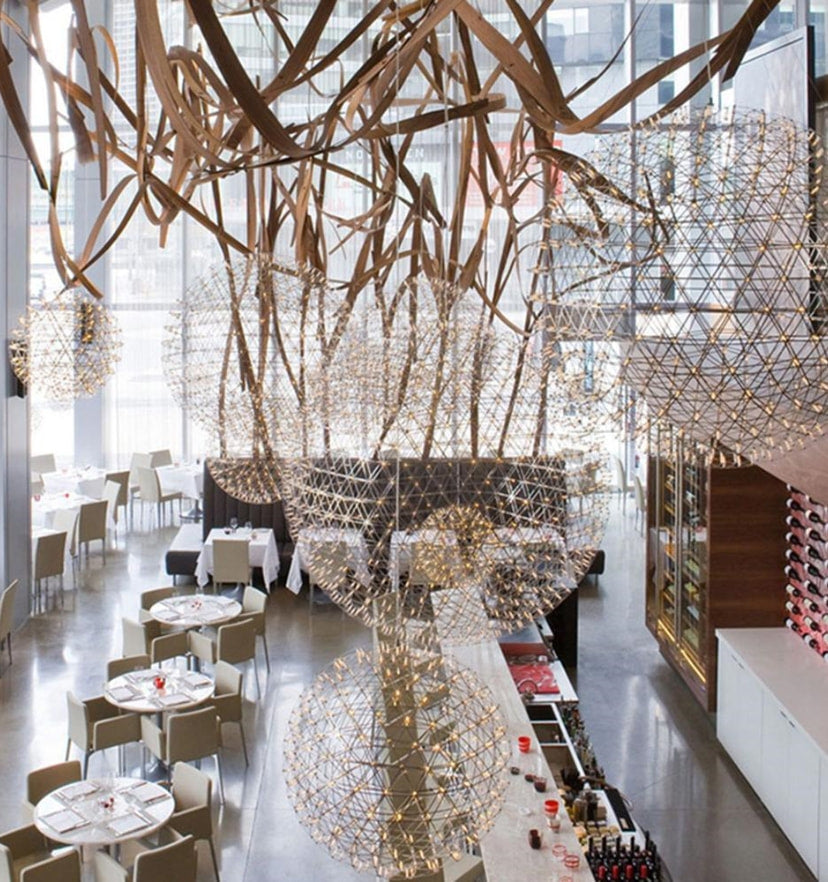 Silver Spark Ball Chandelier - NexioPick