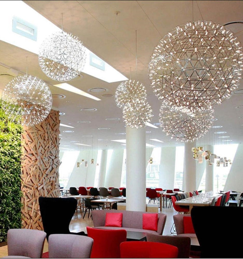 Silver Spark Ball Chandelier - NexioPick