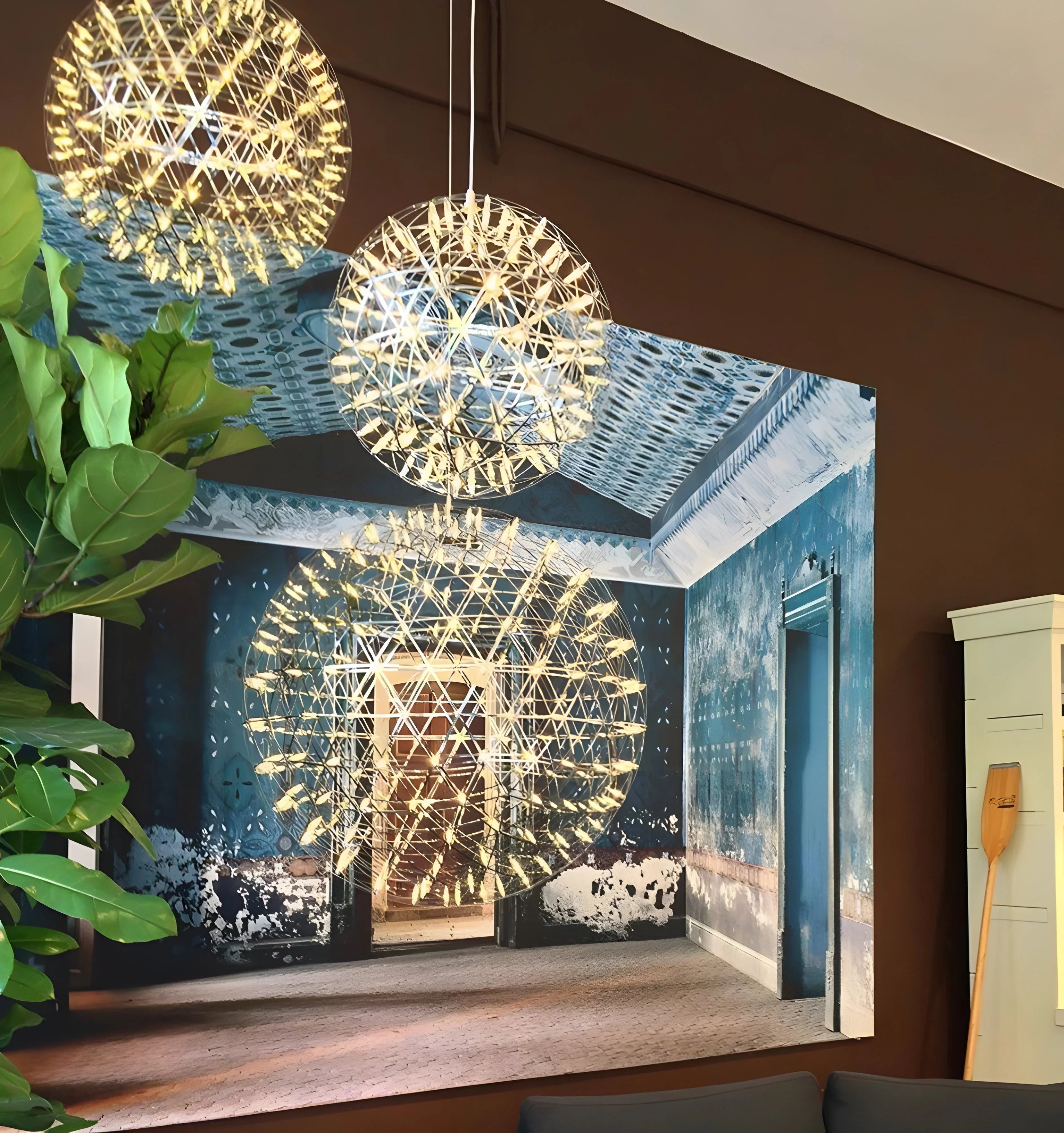 Silver Spark Ball Chandelier - NexioPick