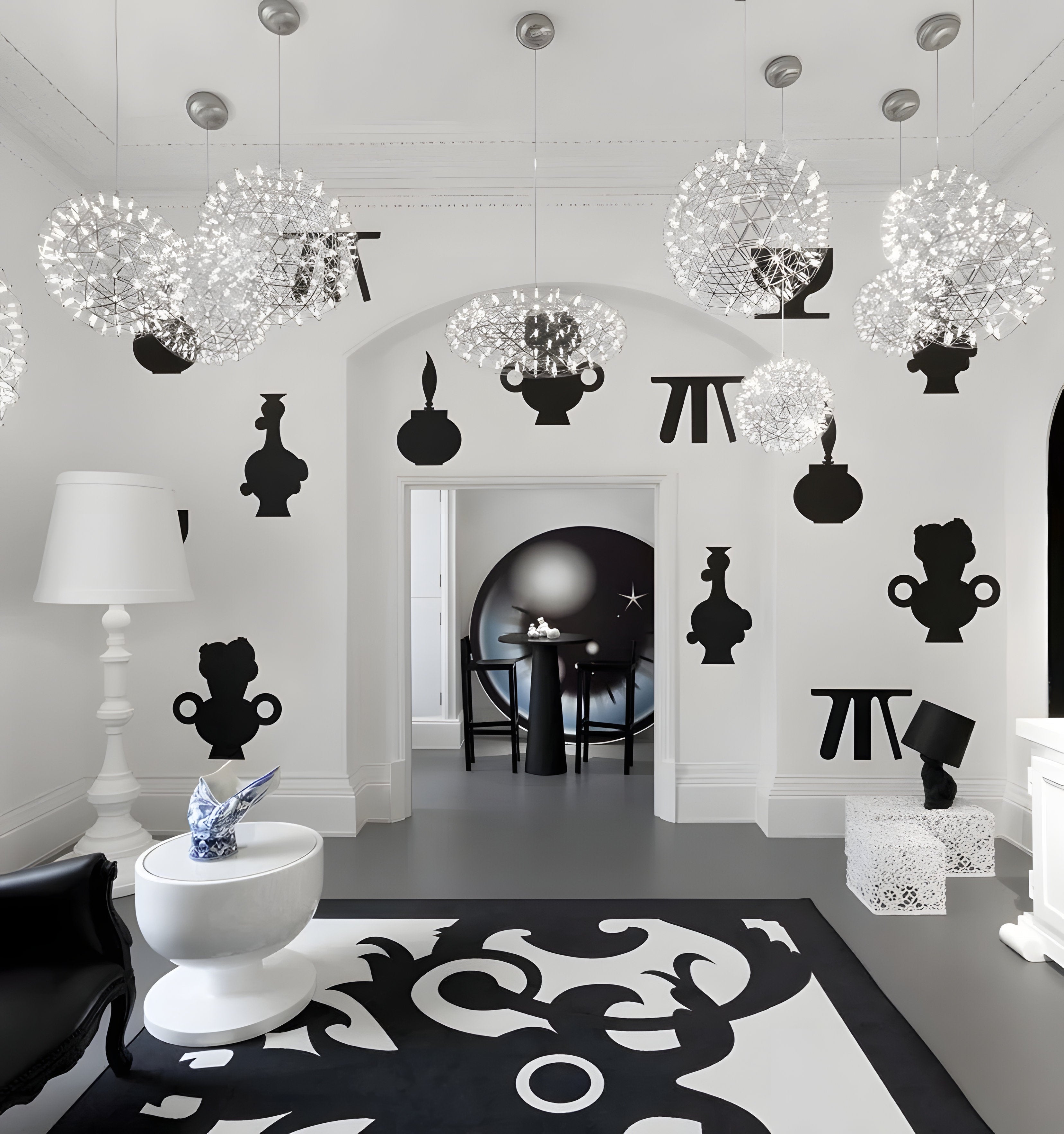 Silver Spark Ball Chandelier - NexioPick