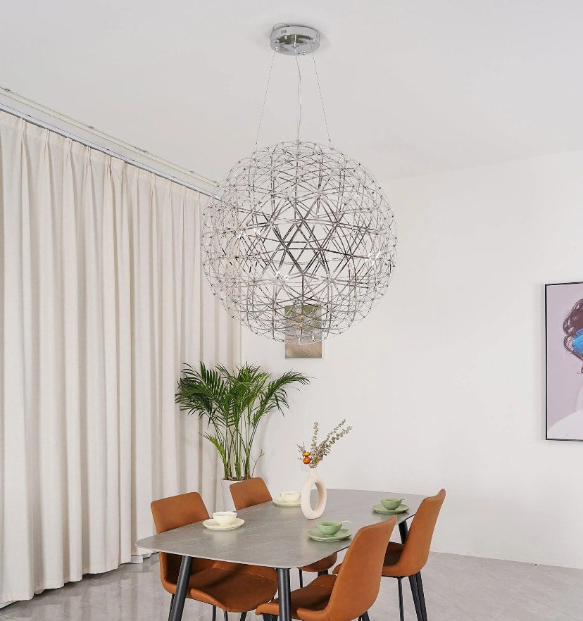 Silver Spark Ball Chandelier - NexioPick