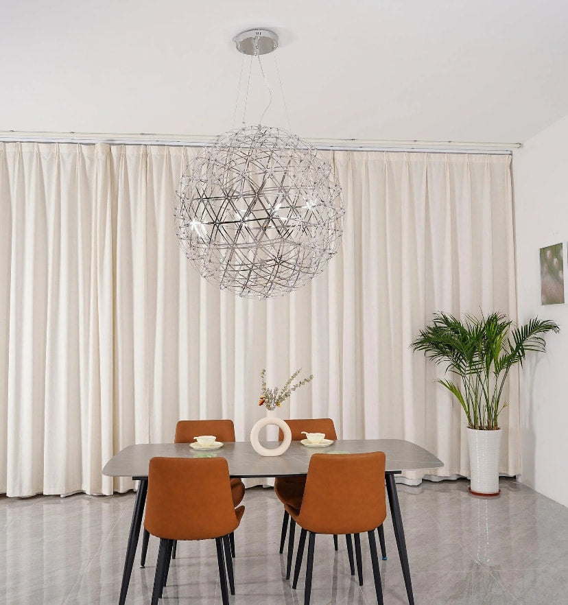 Silver Spark Ball Chandelier - NexioPick