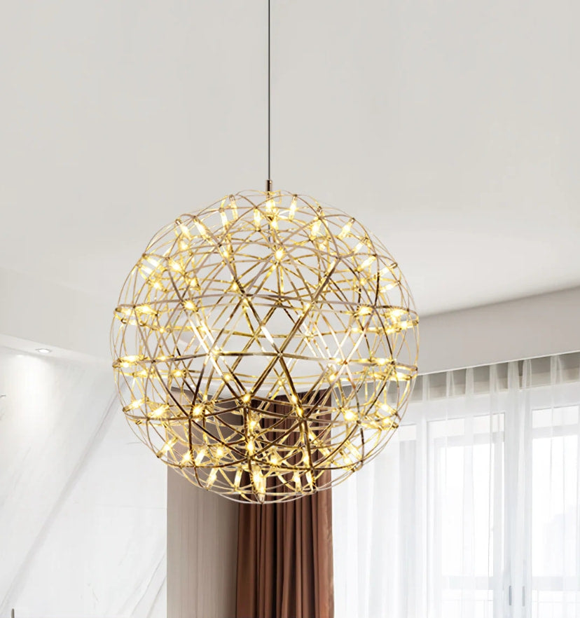 Silver Spark Ball Chandelier - NexioPick