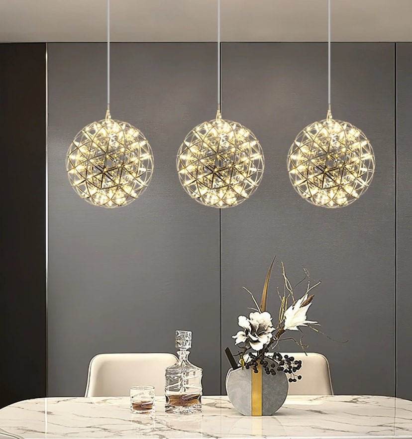 Silver Spark Ball Chandelier - NexioPick